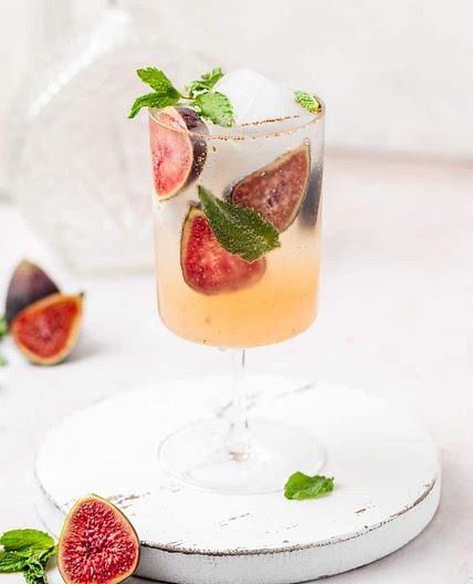 Fig Mojito with Vanilla Bean Simple Syrup