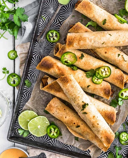 Sweet Potato Black Bean Taquitos