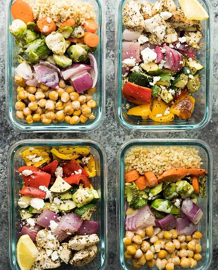 2 for 1 Meal Prep: Chickpea Buddha Bowls and Greek Chicken Wraps