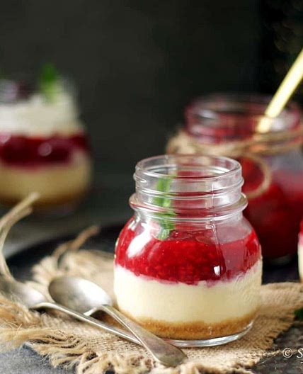 Instant Pot Cheesecake in Jars