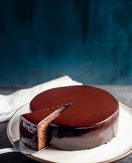 Chocolate Mirror Cake