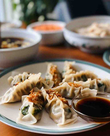 Japchae Mandu Dumplings