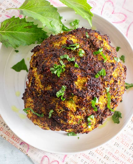Air Fryer Roasted Whole Cauliflower
