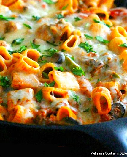 Supreme Pizza Pasta Skillet