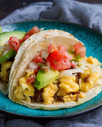 Chorizo Breakfast Tacos