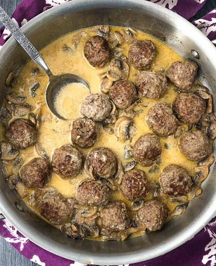 Keto Meatball Stroganoff