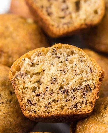 Banana bread mini muffins recipe