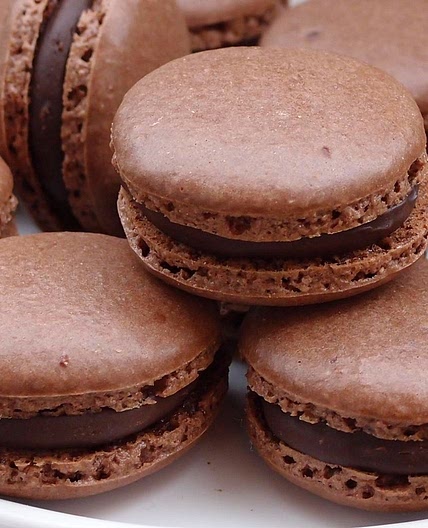 Macarons au chocolat
