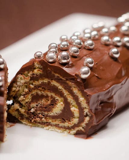 Roulé au Nutella de Grand Mamy – Gâteau de Savoie