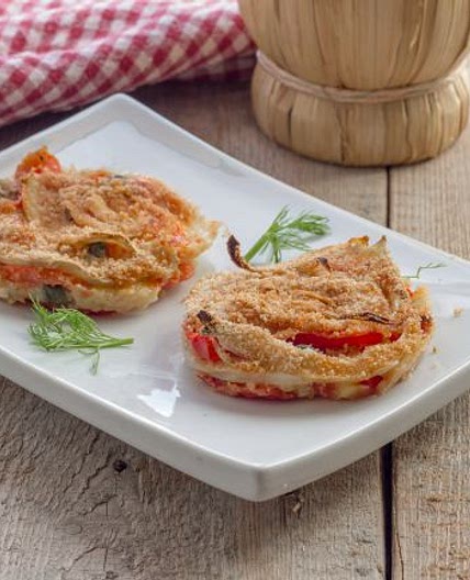 Tortini di finocchi mediterranei