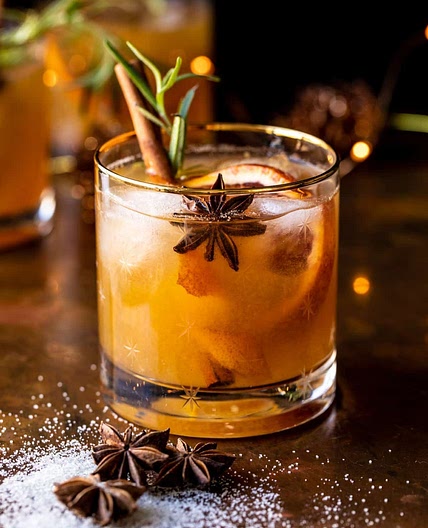 Spiced Honey Bourbon Old Fashioned