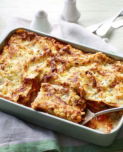 Lighter vegetable lasagne