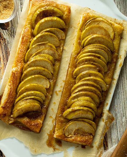 Quick Rustic Puff Pastry Apple Tart