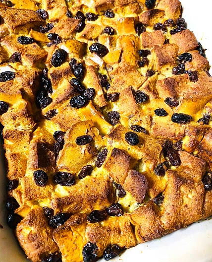 Cinnamon Raisin Bagel Casserole