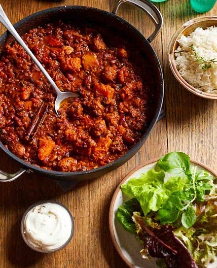 Sausage & squash chilli