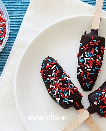 Frozen Banana Popsicles