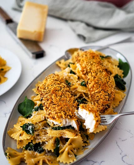 Cajun Tortilla Chip-Crusted Tilapia