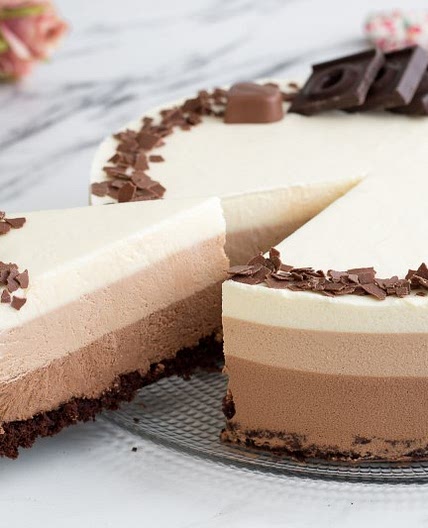 Torta ai tre cioccolati