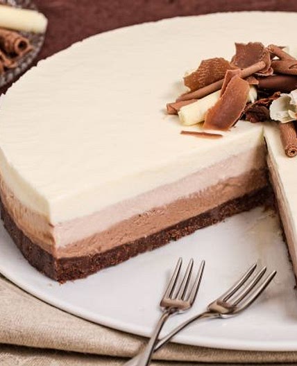 Cheesecake al triplo cioccolato