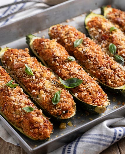 Zucchine ripiene vegetariane