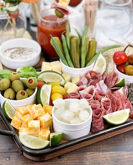 Bloody Mary Charcuterie Board Recipe