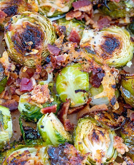 Bacon Parmesan Brussels Sprouts