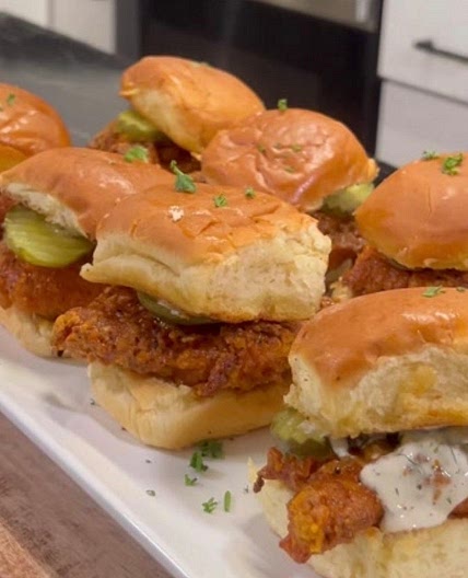 Hot Honey Chicken Sliders