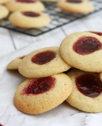 Jam thumbprint cookies