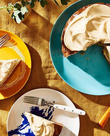 Apple and Olive Oil Cake with Maple Icing