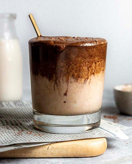 Chocolate Whipped Coffee (a.k.a. Dalgona Coffee)