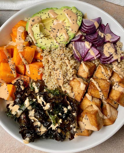 Tofu Quinoa Bowl