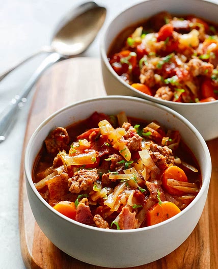 Cabbage and Sausage Stew