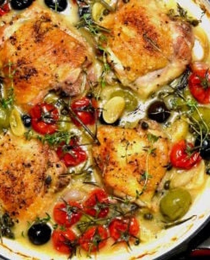 Chicken Provençal (Poulet à la Provençal)