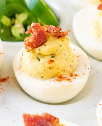 Bacon Jalapeno Deviled Eggs