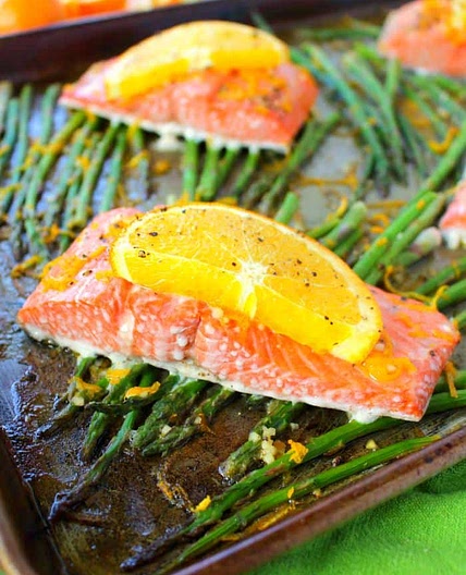 Sheet Pan Salmon & Asparagus