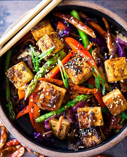 Szechuan Tofu and Veggies