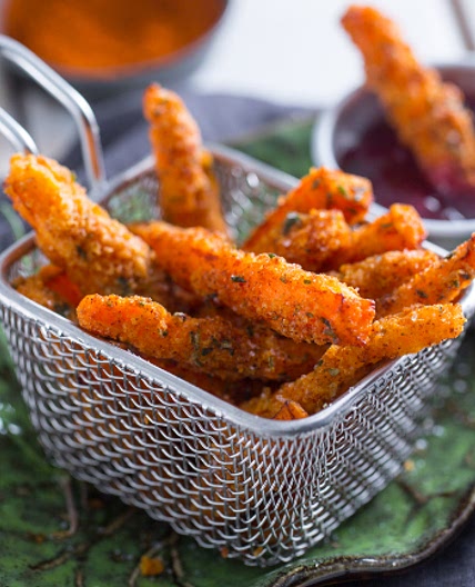 Bastoncini di carote fritte