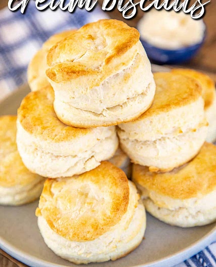 2-Ingredient Cream Biscuits