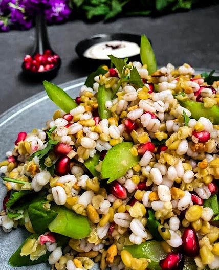 Pomegranate, Barley and Freekeh Salad