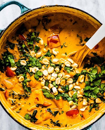 Thai Peanut Curry (super flavorful + easy-to-make)