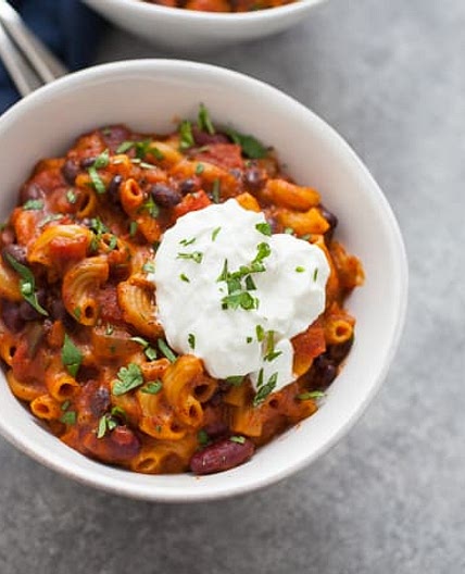 Instant Pot Vegetarian Chili Mac
