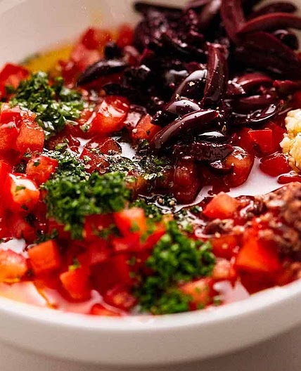 Sauce Vierge (fresh French sauce / salsa)