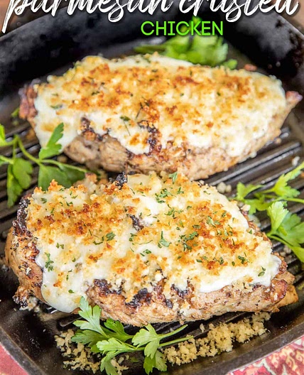Longhorn Garlic Parmesan Crusted Chicken