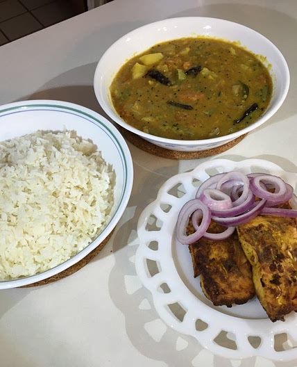 Easy Indian Meal With Fish Fry