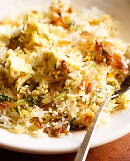 Paneer Biryani Recipe (Traditional Dum Cooked)