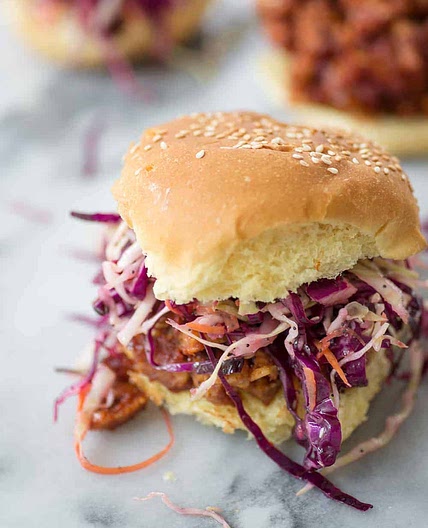 Vegan BBQ Tempeh Sandwiches