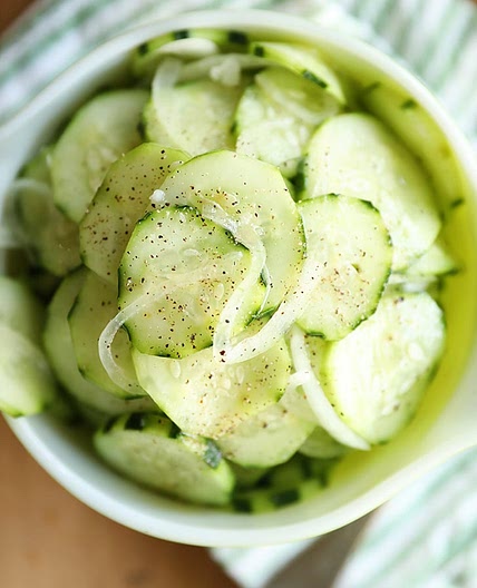 Simple Cucumber and Onion Salad