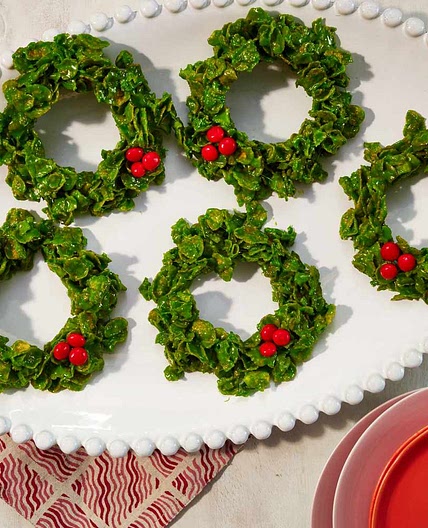Cornflake Wreath Christmas Cookies