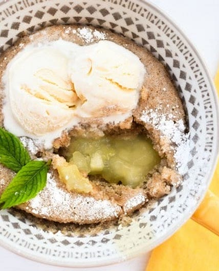 Microwave Apple Sponge Pudding