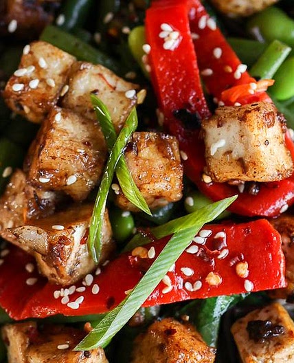 Black Bean Garlic Tofu Nourish Bowl